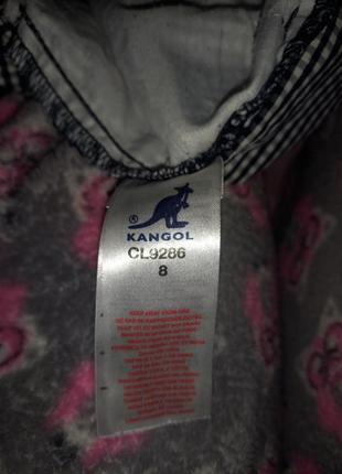 Бавовняні з високою посадкою шорти у дрібну клітинку від британського бренду kangol  з глибокими кишенями6 фото