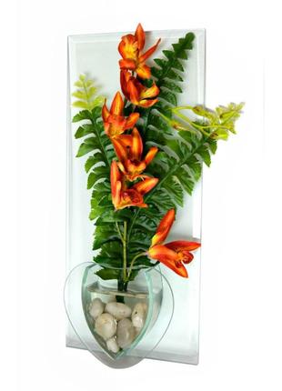 Квітка у склі (glw-356) (36х16х5 см)