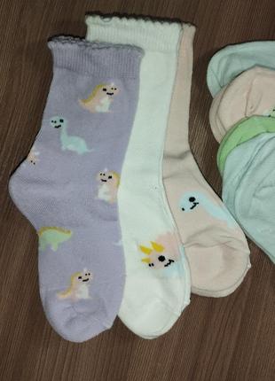 Шкарпетки для дівчинки розмір 27-30, набір з 7 пар, німеччина3 фото
