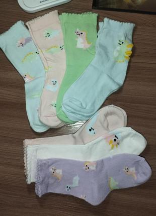 Шкарпетки для дівчинки розмір 27-30, набір з 7 пар, німеччина