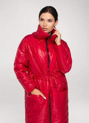 Демисезонная куртка (красный )7 фото