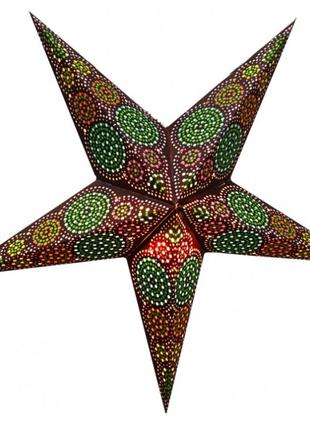 Светильник звезда картонная 5 лучей brown sydney bm