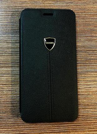 Чохол-книжка на телефон samsung j530, j5 2017 чорного кольору