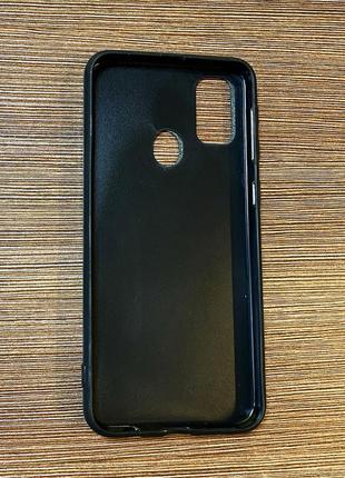 Чехол-накладка на телефон samsung m30s (m307f) черного цвета с блестками3 фото