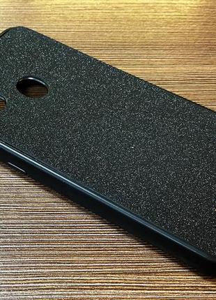 Чехол-накладка на телефон samsung m30s (m307f) черного цвета с блестками4 фото