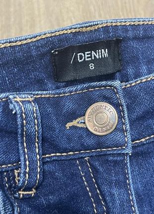 Джинсы denim классические синие прямые книзу s3 фото