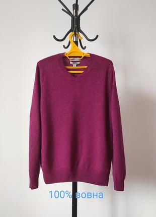 Шерстяная кофта m&amp;s, свитер из шерсти1 фото