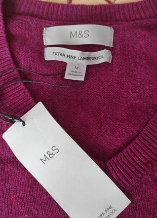 Новенька шерстяна кофта m&s, светр з вовни2 фото