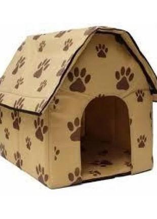 Домик для собак и кошек portable dog house будка2 фото