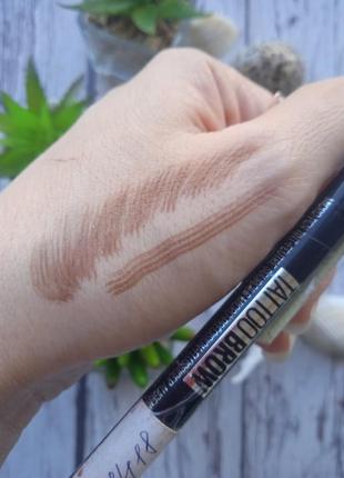 Маркер для бровей с эффектом микроблейдинга maybelline new york tattoo brow microblade ink pen тон 120 medium brown2 фото