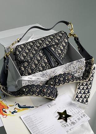 Текстильна сумка сідло з вишивкою d