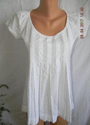 Белая кружевная блуза