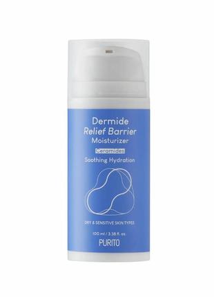 Зволожуючий бар’єрний крем purito dermide relief barrier moisturizer 100 ml