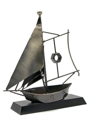 Техноарт "парусник" (26х22,5х9 см) (j042)