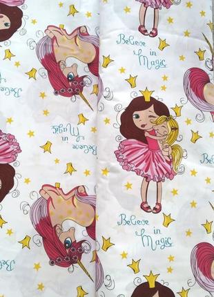 Детское постельное белье "маленькая принцесса", из плотной бязи. все размеры, пошив!2 фото