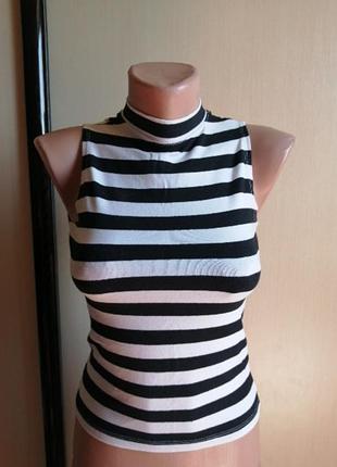 Майка під шию в смужку