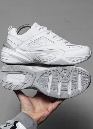 Кроссовки nike air monarch крутые на каждый день m2k tekno белые