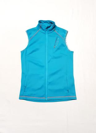 Extend бирюзовая флисовая термо жилетка спортивная с карманами р s m
