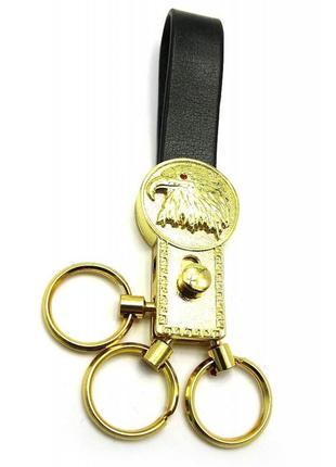 Брелок для ключів зі шкіряним ремінцем "стрази" 19387 d