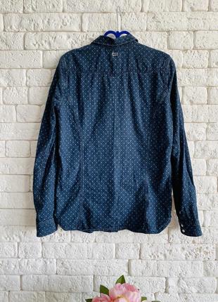 Джинсовая рубашка levi’s, синяя рубашка левис 7