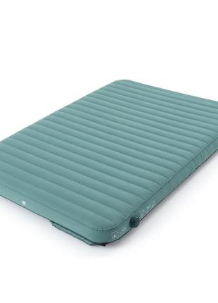 Матрац надувний для кемпінгу quechua двомісний 200 x 140 x 16 см air comfort зелений
