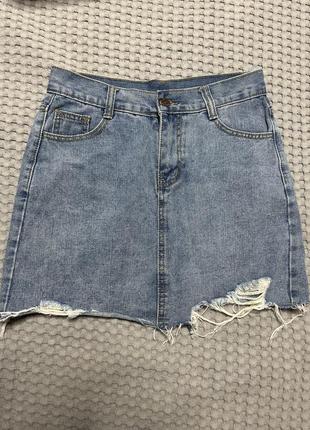 Юбка джинс