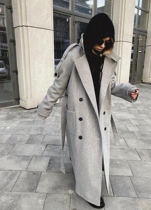 Женское демисезонное пальто длинное4 фото