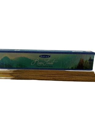 Rain forest premium incence sticks (дождевой лес)(satya) пыльцовое благовоние 15 гр