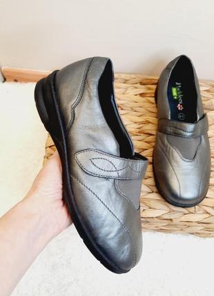 Новые туфли из натуральной кожи на полную padders 38,5-392 фото