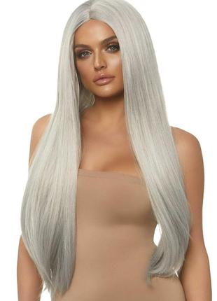 Парик leg avenue 33″ long straight center part wig grey