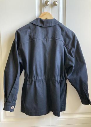 Куртка сорочка чорна джинсовка парка жакет котон2 фото