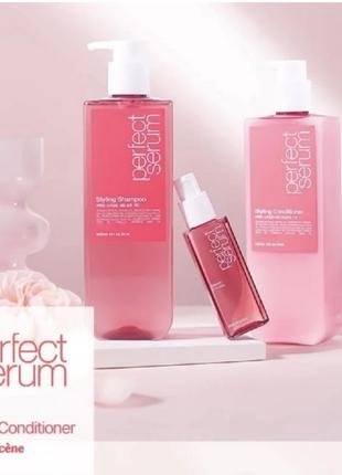 Восстанавливающий шампунь для придания объема волосам miseenscene perfect styling serum shampoo 6802 фото