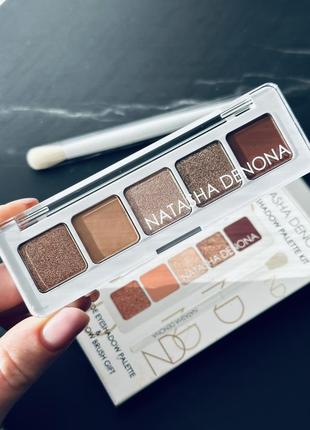 Natasha denona mini nude eyeshadow palette палетка тіней в базових нюдових відтінках