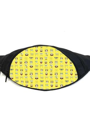 Поясная сумка бананка спанч боб (gbsb09) gear bag черная