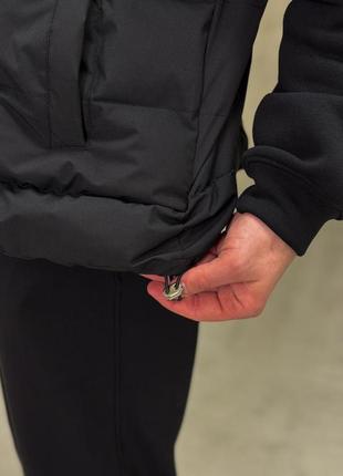 Куртка чоловіча демісезонна infinity чорна вітровка жилетка з трикотажними рукавами весняна осіння3 фото