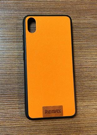 Чехол-накладка на телефон xiaomi redmi 7a оранжевого цвета