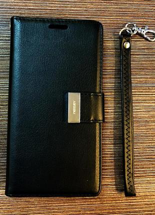 Чехол-книжка на телефон samsung j530, j5 2017 черного цвета