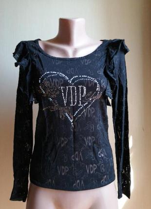 Блуза чорна камені італія