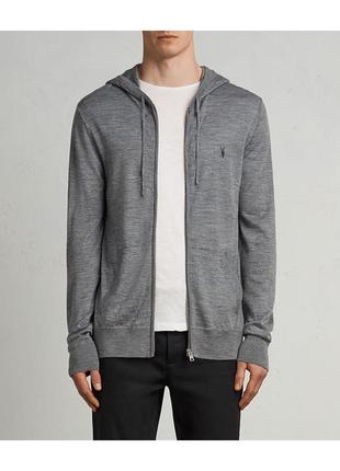 Allsaints mode merino zip зіп худі кофта толстовка