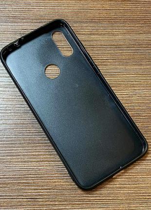 Чехол-накладка на телефон xiaomi redmi 7 коричневого цвета с блестками3 фото