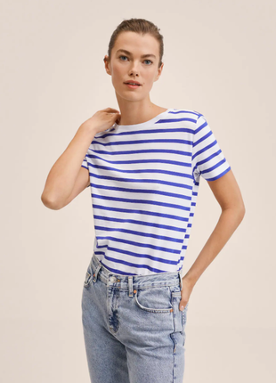 Футболки в полоску mango s, m, l, xl