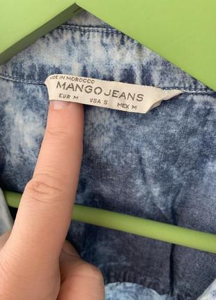 Джинсовая рубашка mango2 фото