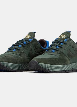 Мужские кроссовки nike air force 1 wild green blue 40-41-42-43-44-453 фото