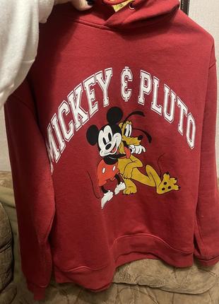 Худи красное дисней disney mickey pluto m