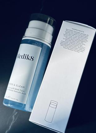Medik8 press and clear 150ml отшелушивающий тоник с салициловой кислотой