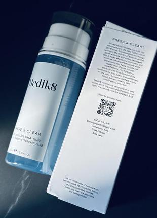 Medik8 press and clear 150ml отшелушивающий тоник с салициловой кислотой