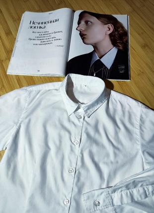 Белая базовая рубашка из 100% коттона❤️‍🔥5 фото