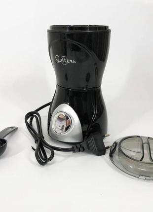 Кавомолка suntera scg-601b, кавомолка потужна, кавомолка електрична, подрібнювач кавових зерен2 фото