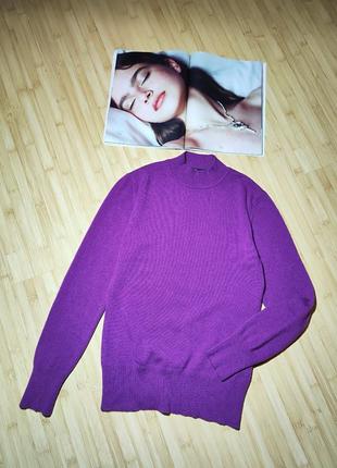 Sixth sence 💜фиолетовый свитер с горлом
 из 100% кашемира2 фото