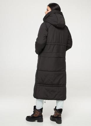 Зимняя куртка м0042 ( черный )3 фото